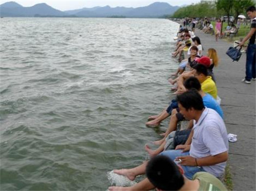 杭州西湖 洗脚池图片