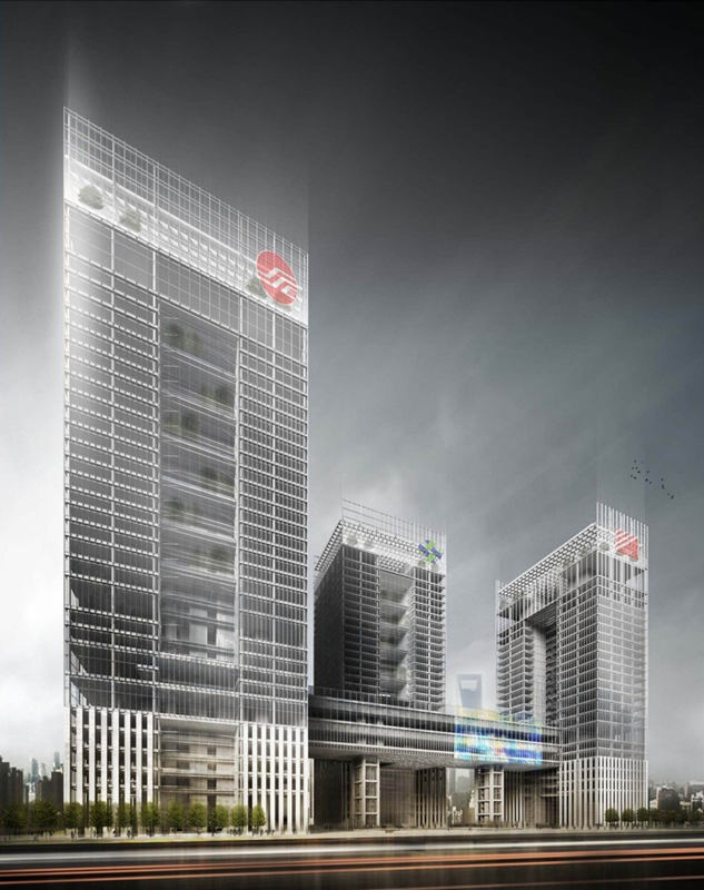 中建钢构上海国际金融中心项目顺利封顶
