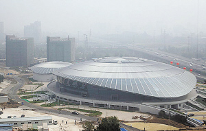 北京工业大学奥林匹克体育馆轻盈亮相